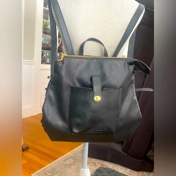 Steve Madden | Bags | Steve Madden Black Vegan Leather With 